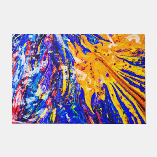 Abstraktes Muster Fußmatte (Vorderseite)