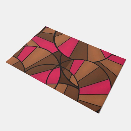 Abstraktes Muster Fußmatte (Schrägansicht)