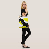 Abstraktes Muster - gelb Tasche (Am Model)