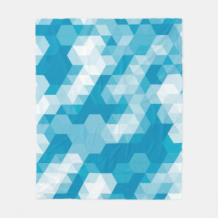 Abstraktes Muster geometrischer Formen Fleecedecke