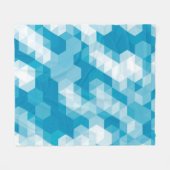 Abstraktes Muster geometrischer Formen Fleecedecke (Vorderseite (Horizontal))