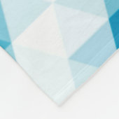 Abstraktes Muster geometrischer Formen Fleecedecke (Ecke)