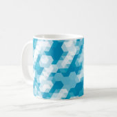 Abstraktes Muster geometrischer Formen Kaffeetasse (Vorderseite Links)