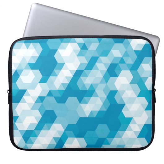 Abstraktes Muster geometrischer Formen Laptopschutzhülle (Vorderseite)