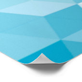 Abstraktes Muster geometrischer Formen Poster (Ecke)