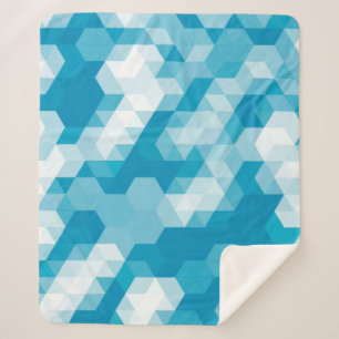 Abstraktes Muster geometrischer Formen Sherpadecke