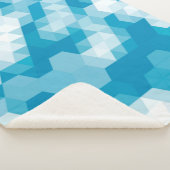 Abstraktes Muster geometrischer Formen Sherpadecke (3/4)