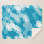 Abstraktes Muster geometrischer Formen Sherpadecke (Vorderseite (Horizontal))