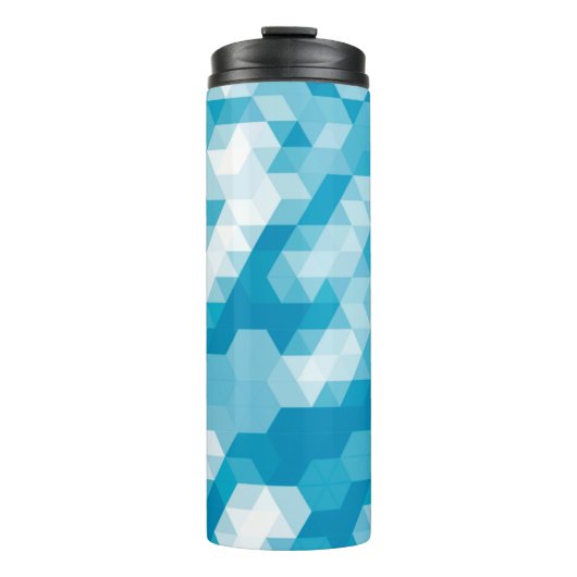 Abstraktes Muster geometrischer Formen Thermosbecher (Vorderseite)