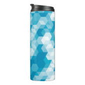 Abstraktes Muster geometrischer Formen Thermosbecher (Nach rechts gedreht)