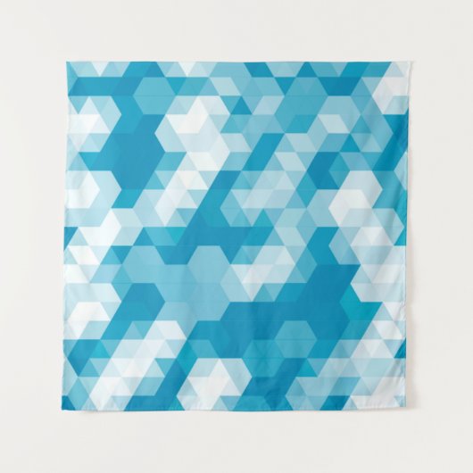 Abstraktes Muster geometrischer Formen Wandteppich (Vorderseite)