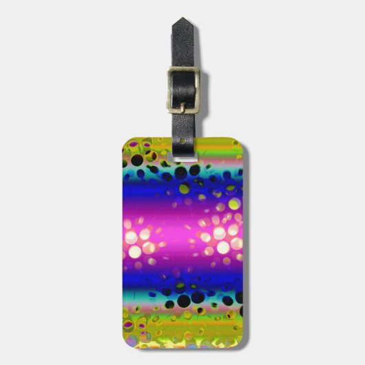 Abstraktes Muster Gepäckanhänger (Vorderseite vertikal)