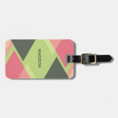 Abstraktes Muster Gepäckanhänger (Vorderseite horizontal)