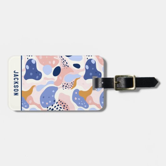 Abstraktes Muster Gepäckanhänger (Vorderseite horizontal)