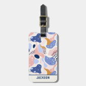 Abstraktes Muster Gepäckanhänger (Vorderseite vertikal)