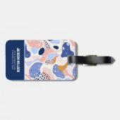 Abstraktes Muster Gepäckanhänger (Rückseite horizontal)