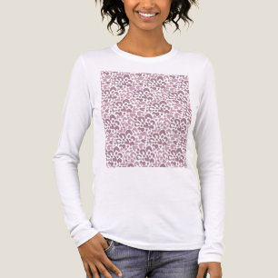 Abstraktes Muster gepunktet braun und beige Tri-Blend Shirt