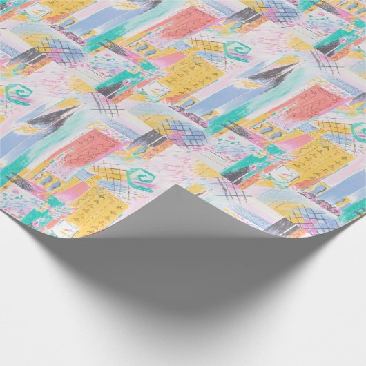 Abstraktes Muster Geschenkpapier (Ecke)