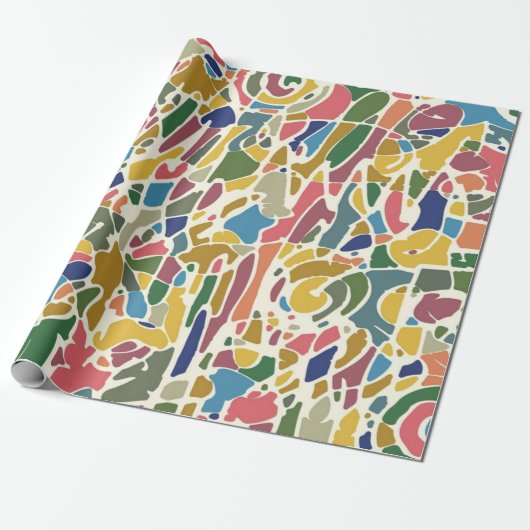 Abstraktes Muster Geschenkpapier (Ungerollt)