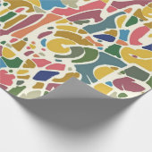 Abstraktes Muster Geschenkpapier (Ecke)