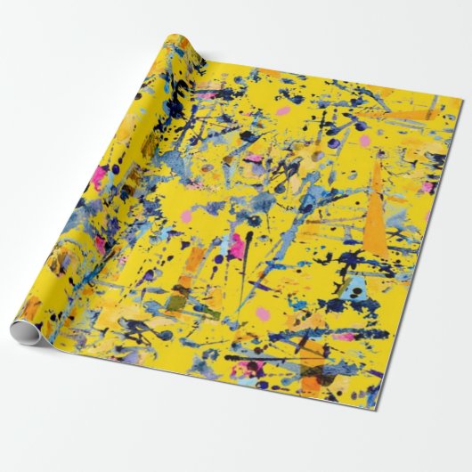 Abstraktes Muster Geschenkpapier (Ungerollt)