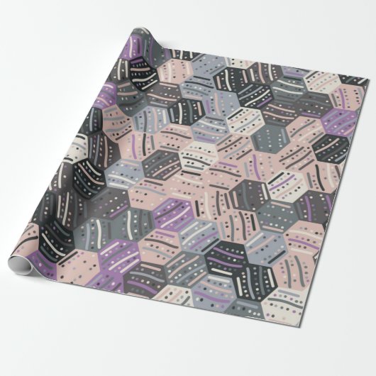 Abstraktes Muster Geschenkpapier (Ungerollt)