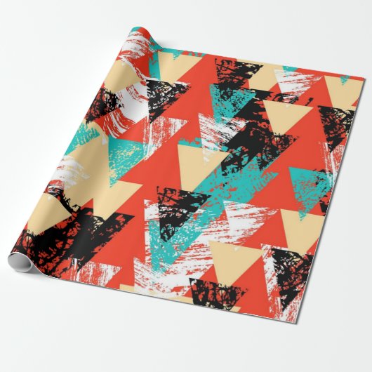 Abstraktes Muster Geschenkpapier (Ungerollt)