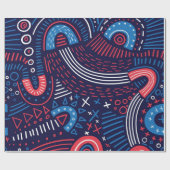 Abstraktes Muster Geschenkpapier (Flach)