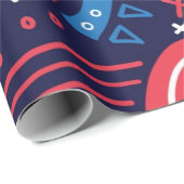 Abstraktes Muster Geschenkpapier (Rolleneckpunkt)