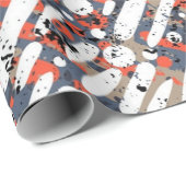 Abstraktes Muster Geschenkpapier (Rolleneckpunkt)