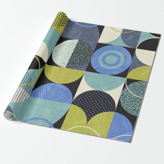 Abstraktes Muster Geschenkpapier (Ungerollt)