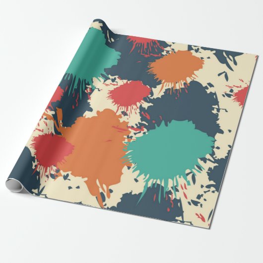 Abstraktes Muster Geschenkpapier (Ungerollt)