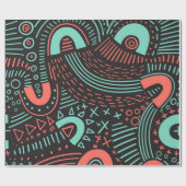Abstraktes Muster Geschenkpapier (Flach)