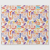 Abstraktes Muster Geschenkpapier (Flach)