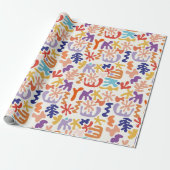 Abstraktes Muster Geschenkpapier (Ungerollt)