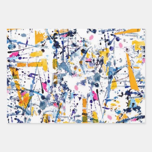 Abstraktes Muster Geschenkpapier Set (Vorderseite 3)