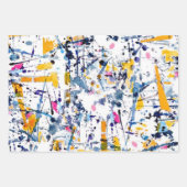 Abstraktes Muster Geschenkpapier Set (Vorderseite)