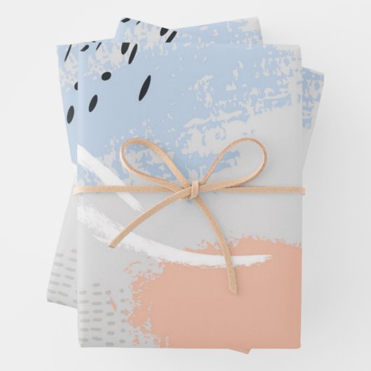 Abstraktes Muster Geschenkpapier Set (Beispiel)