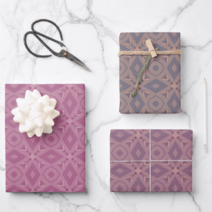 Abstraktes Muster Geschenkpapier Set