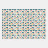 Abstraktes Muster Geschenkpapier Set (Vorderseite)