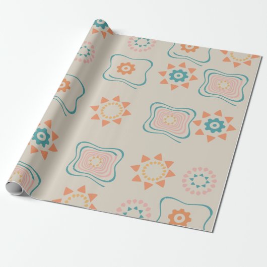 Abstraktes Muster Geschenkverpackungspapier Geschenkpapier (Ungerollt)