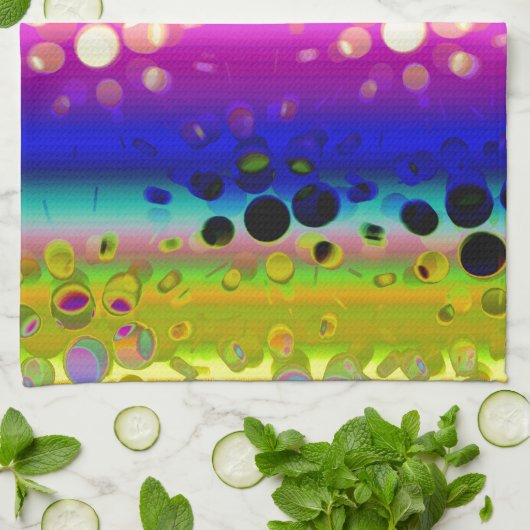 Abstraktes Muster Geschirrtuch (Gefaltet)