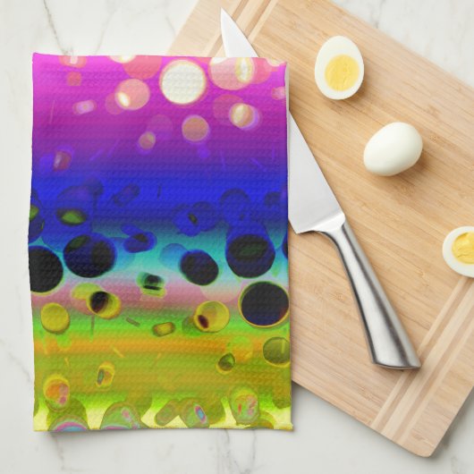 Abstraktes Muster Geschirrtuch (Viertel Falte)