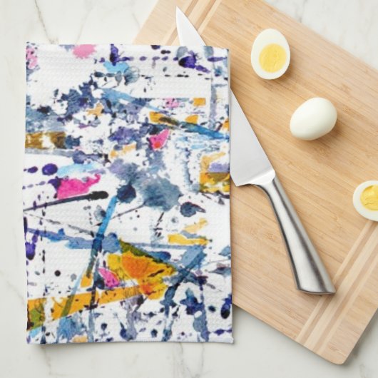 Abstraktes Muster Geschirrtuch (Viertel Falte)