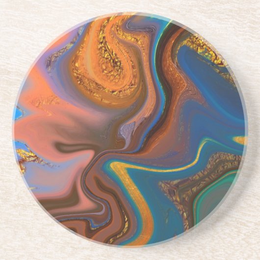 abstraktes Muster Getränkeuntersetzer (Vorne)