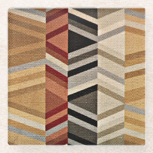 Abstraktes Muster Glasuntersetzer (Vorderseite)