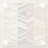 Abstraktes Muster Glasuntersetzer (Rückseite)