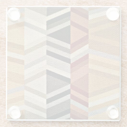 Abstraktes Muster Glasuntersetzer (Rückseite)