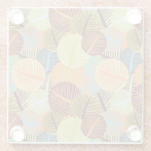 Abstraktes Muster Glasuntersetzer (Rückseite)