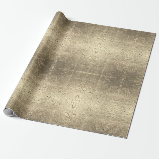 Abstraktes Muster Golden Geschenkpapier (Ungerollt)